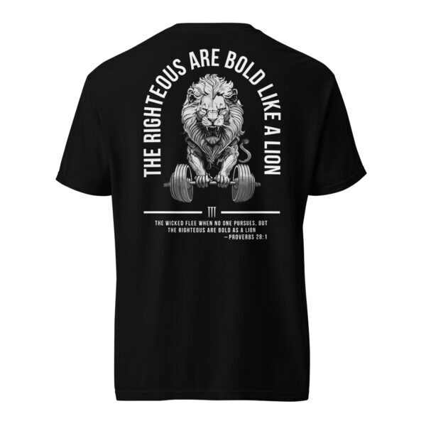 Bold as a lion shirt in black