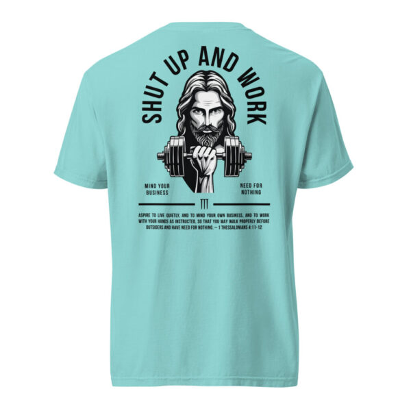 Shut up and work T-Shirt in mint