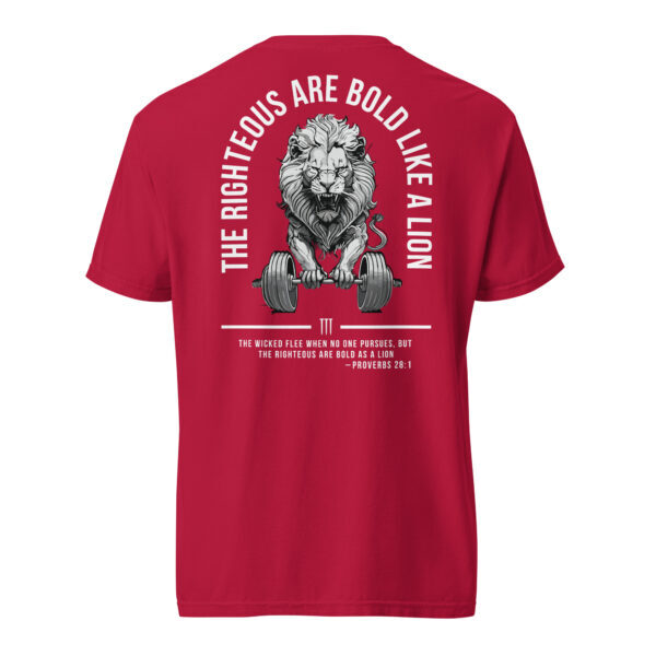 Bold as a lion shirt in red