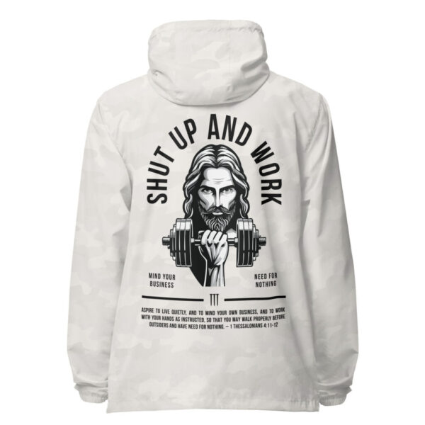 Shut up and Work lightweight zip up windbreaker