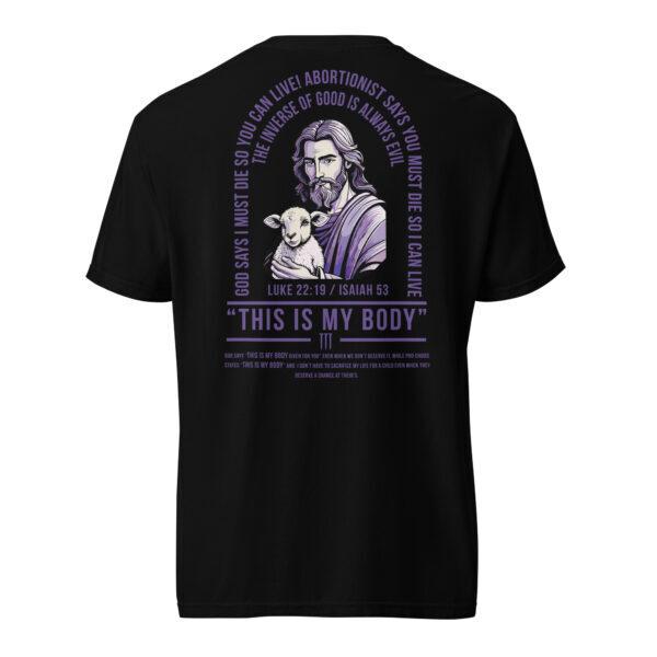 PROLYF 'This is my Body' purple heavyweight t-shirt