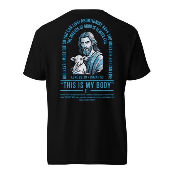 PROLYF 'This is my Body' Aqua  heavyweight t-shirt