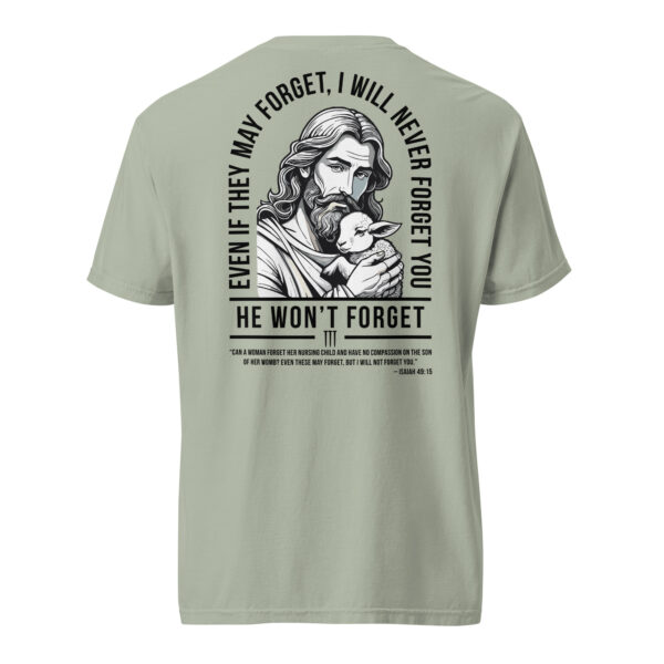 He Won't Forget PROLYF heavyweight t-shirt - Image 5