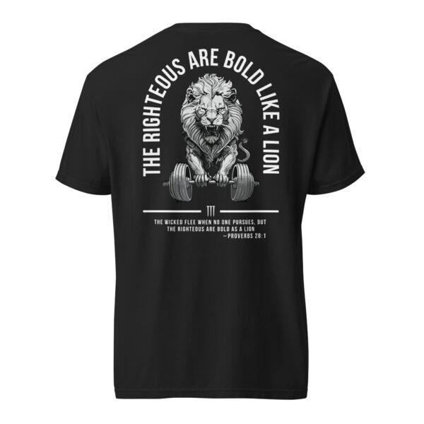 Bold like a Lion heavyweight t-shirt - Image 3