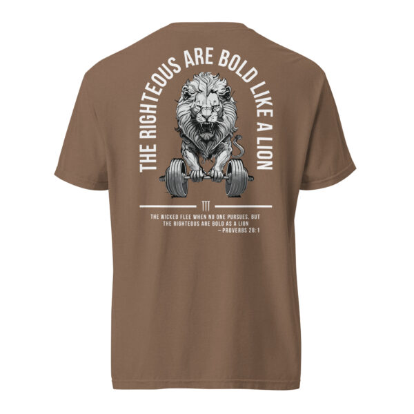 Bold like a Lion heavyweight t-shirt - Image 9